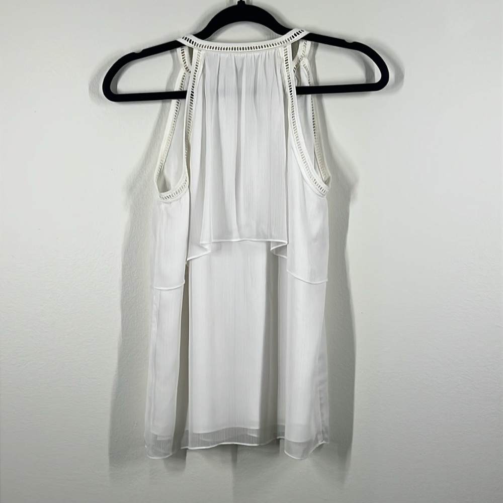 CREMIEUX women’s size XS White Summer Rank Top - Picture 5 of 9